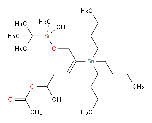 (E)-6-((tert-butyldimethylsilyl)oxy)-5-(tributylstannyl)hex-4-en-2-yl acetate