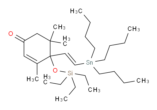 (E)-3,5,5-trimethyl-4-(2-(tributylstannyl)vinyl)-4-((triethylsilyl)oxy)cyclohex-2-enone