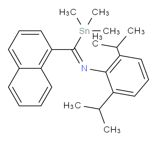 (Z)-2,6-diisopropyl-N-(naphthalen-1-yl(trimethylstannyl)methylene)aniline