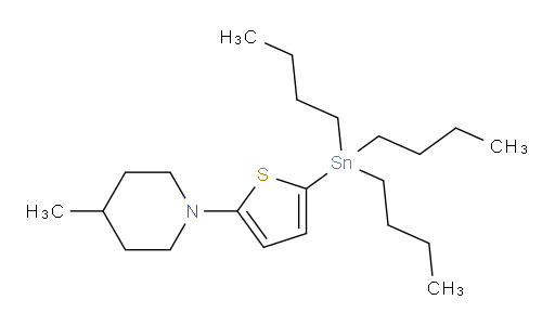 4-methyl-1-(5-(tributylstannyl)thiophen-2-yl)piperidine