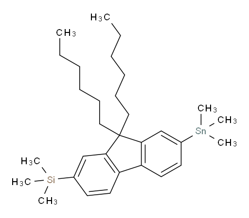 (9,9-dihexyl-7-(trimethylstannyl)-9H-fluoren-2-yl)trimethylsilane