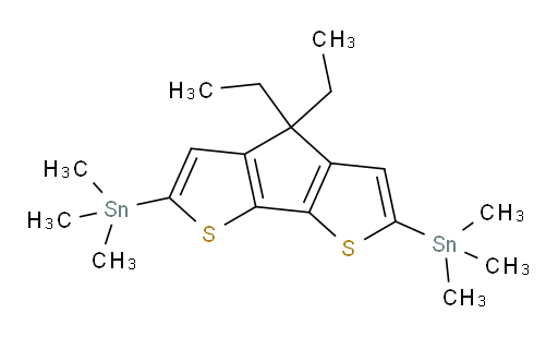 (4,4-diethyl-4H-cyclopenta[1,2-b:5,4-b']dithiophene-2,6-diyl)bis(trimethylstannane)