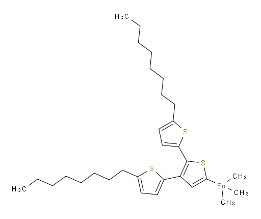 (5,5''-dioctyl-[2,2':3',2''-terthiophen]-5'-yl)trimethylstannane