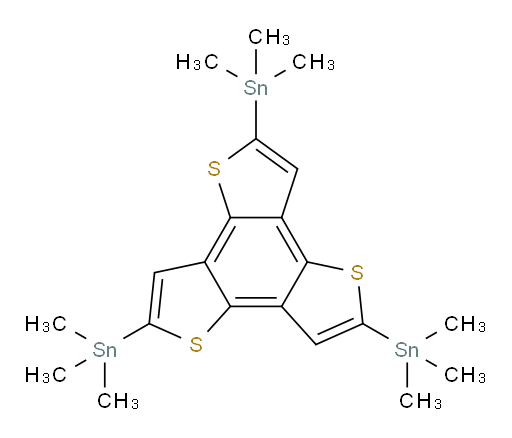 2,5,8-三(三甲基锡基)苯并[1,2-b:3,4-b':5,6-b'']三噻吩