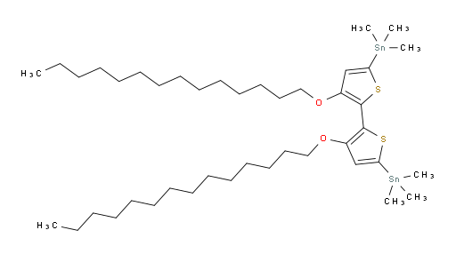 (3,3'-双(四癸氧基)-[2,2'-联噻吩]-5,5'-二基)双(三甲基锡烷)