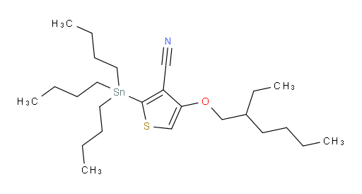 4-((2-ethylhexyl)oxy)-2-(tributylstannyl)thiophene-3-carbonitrile