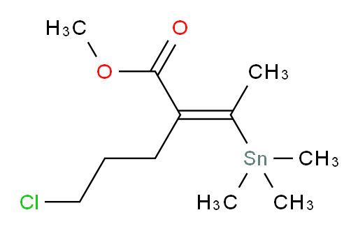 (E)-methyl 5-chloro-2-(1-(trimethylstannyl)ethylidene)pentanoate