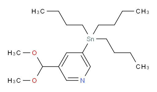3-(二甲氧基甲基)-5-(三丁基锡基)吡啶
