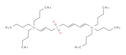 tributyl((1E,3E)-5-(((E)-3-(tributylstannyl)allyl)sulfonyl)penta-1,3-dien-1-yl)stannane