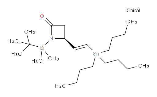(S,E)-1-(叔丁基二甲基硅烷基)-4-(2-(三丁基锡基)乙烯基)氮杂环丁烷-2-酮