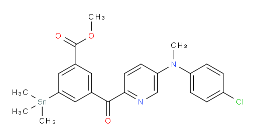 methyl 3-(5-((4-chlorophenyl)(methyl)amino)picolinoyl)-5-(trimethylstannyl)benzoate
