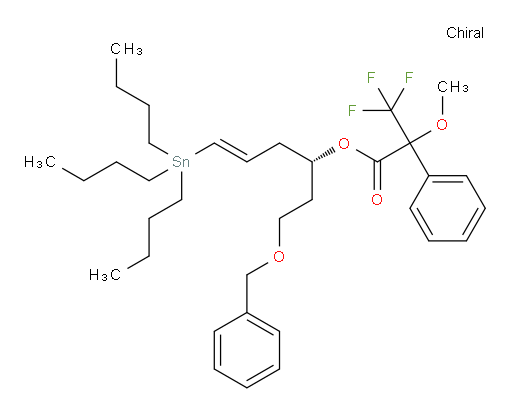 (S,E)-1-(benzyloxy)-6-(tributylstannyl)hex-5-en-3-yl 3,3,3-trifluoro-2-methoxy-2-phenylpropanoate