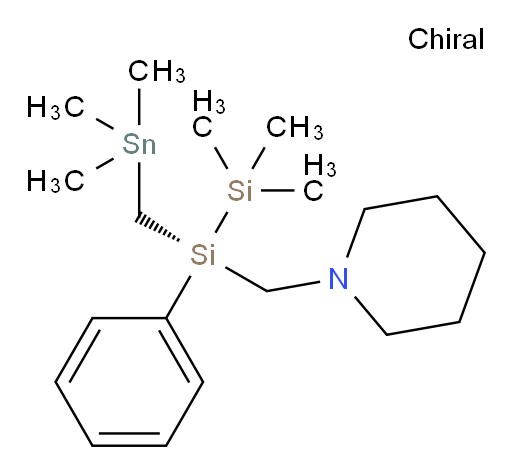 (R)-1-((2,2,2-trimethyl-1-phenyl-1-((trimethylstannyl)methyl)disilyl)methyl)piperidine