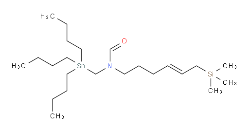 (E)-N-((tributylstannyl)methyl)-N-(6-(trimethylsilyl)hex-4-en-1-yl)formamide