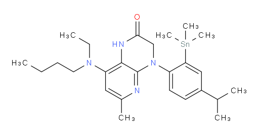 8-(butyl(ethyl)amino)-4-(4-isopropyl-2-(trimethylstannyl)phenyl)-6-methyl-3,4-dihydropyrido[2,3-b]pyrazin-2(1H)-one