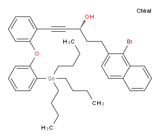 (R)-5-(1-bromonaphthalen-2-yl)-1-(2-(2-(tributylstannyl)phenoxy)phenyl)pent-1-yn-3-ol