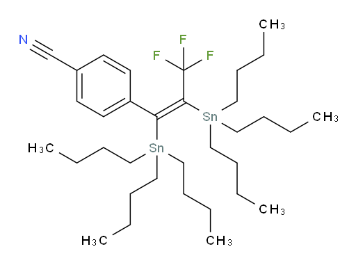 (Z)-4-(3,3,3-trifluoro-1,2-bis(tributylstannyl)prop-1-en-1-yl)benzonitrile
