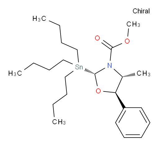 (2R,4R,5R)-methyl 4-methyl-5-phenyl-2-(tributylstannyl)oxazolidine-3-carboxylate