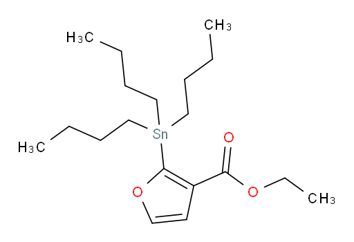 ethyl 2-(tributylstannyl)furan-3-carboxylate