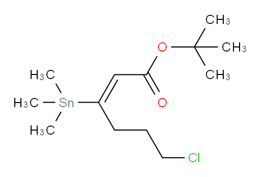 (E)-tert-butyl 6-chloro-3-(trimethylstannyl)hex-2-enoate