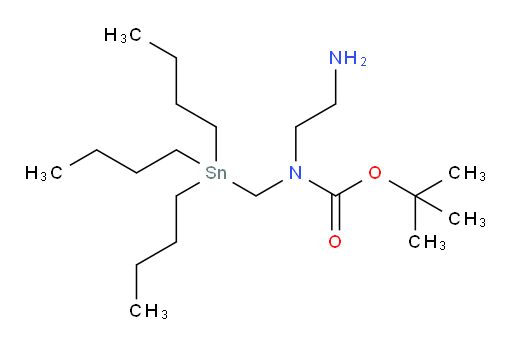 1,1-Dimethylethyl N-(2-aminoethyl)-N-[(tributylstannyl)methyl]carbamate