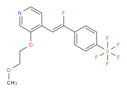 (Z)-4-(1-fluoro-2-(3-(2-methoxyethoxy)pyridin-4-yl)vinyl)(pentafluoromercapto)benzene