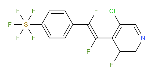 (E)-4-(2-(3-chloro-5-fluoropyridin-4-yl)-1,2-difluorovinyl)(pentafluoromercapto)benzene