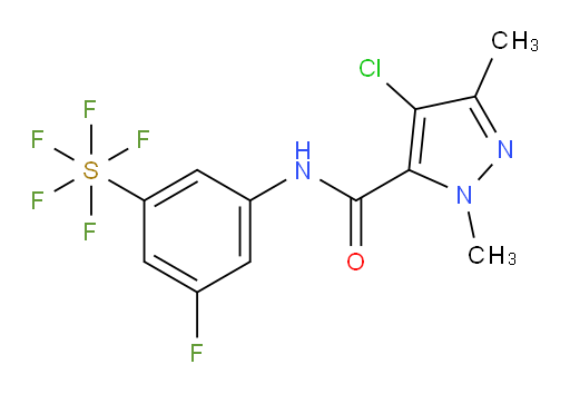 [3-[[(4-Chloro-1,3-dimethyl-1H-pyrazol-5-yl)carbonyl]amino]-5-fluorophenyl]sulfur pentafluoride