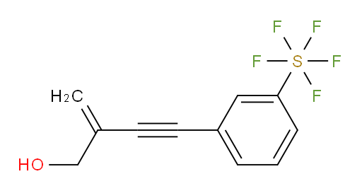 4-(3-(pentafluoromercapto)phenyl)-2-methylenebut-3-yn-1-ol