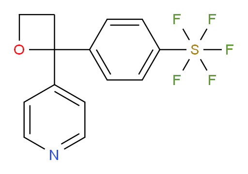 4-(2-(pyridin-4-yl)oxetan-2-yl)(pentafluoromercapto)benzene