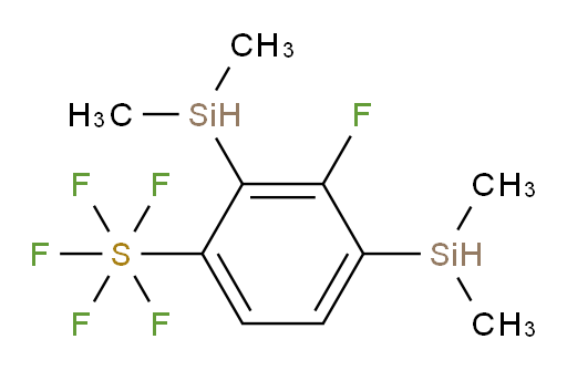 2,4-bis(dimethylsilyl)-3-fluoro(pentafluoromercapto)benzene