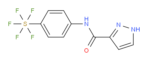 [4-[(1H-pyrazol-3-ylcarbonyl)amino]phenyl]sulfur pentafluoride
