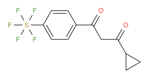 [4-(3-cyclopropyl-1,3-dioxopropyl)phenyl]sulfur pentafluoride