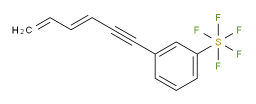 (E)-3-(hexa-3,5-dien-1-yn-1-yl)(pentafluoromercapto)benzene