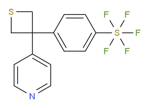 4-(3-(pyridin-4-yl)thietan-3-yl)(pentafluoromercapto)benzene