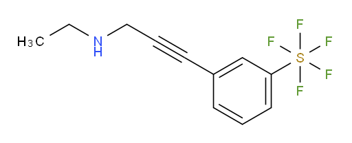 3-(3-(ethylamino)prop-1-yn-1-yl)(pentafluoromercapto)benzene