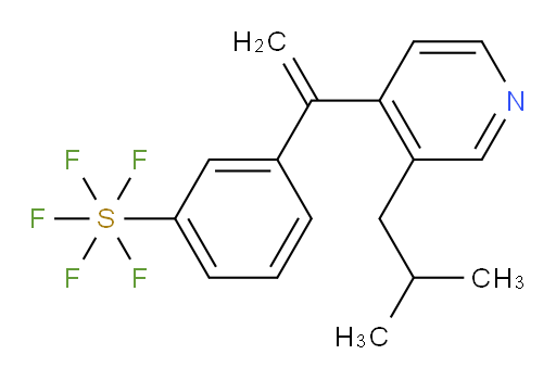 3-(1-(3-isobutylpyridin-4-yl)vinyl)(pentafluoromercapto)benzene