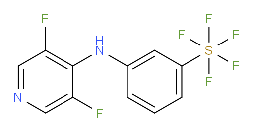 3-((3,5-difluoropyridin-4-yl)amino)(pentafluoromercapto)benzene