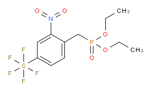 [4-[(Diethoxyphosphinyl)methyl]-3-nitrophenyl]sulfur pentafluoride