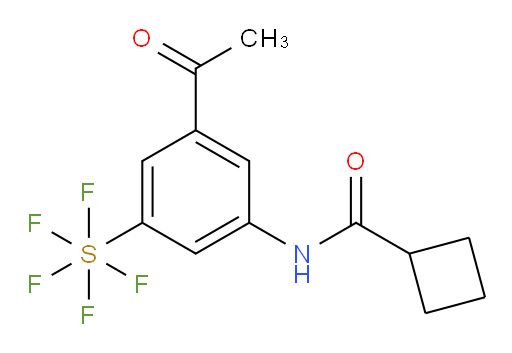 [3-Acetyl-5-[(cyclobutylcarbonyl)amino]phenyl]sulfur pentafluoride