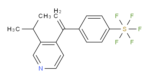 4-(1-(3-isopropylpyridin-4-yl)vinyl)(pentafluoromercapto)benzene