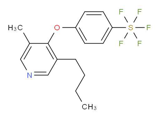 4-((3-butyl-5-methylpyridin-4-yl)oxy)(pentafluoromercapto)benzene