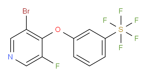 3-((3-bromo-5-fluoropyridin-4-yl)oxy)(pentafluoromercapto)benzene