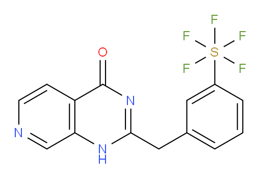 2-(3-(pentafluoromercapto)benzyl)pyrido[3,4-d]pyrimidin-4(1H)-one