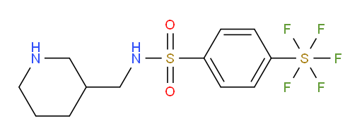 [4-[[(3-piperidinylmethyl)amino]sulfonyl]phenyl]sulfur pentafluoride
