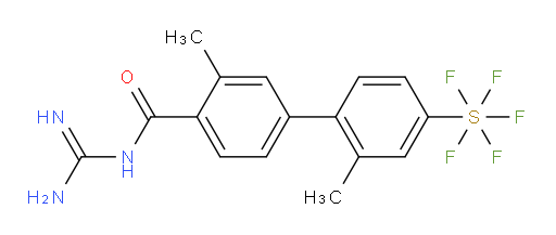 [4'-(Aminoiminomethyl)-2,3'-dimethyl-biphenyl-4-yl]sulfur pentafluoride