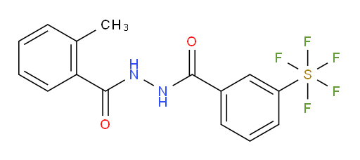 [3-[[2-(2-methylbenzoyl)hydrazinyl]carbonyl]phenyl]sulfur pentafluoride