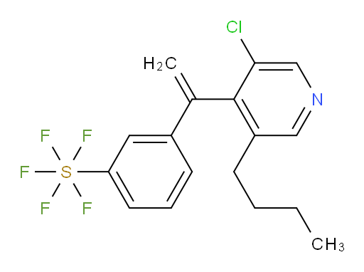 3-(1-(3-butyl-5-chloropyridin-4-yl)vinyl)(pentafluoromercapto)benzene