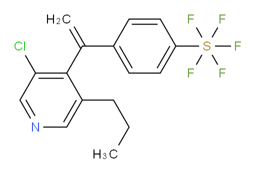 4-(1-(3-chloro-5-propylpyridin-4-yl)vinyl)(pentafluoromercapto)benzene