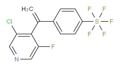 4-(1-(3-chloro-5-fluoropyridin-4-yl)vinyl)(pentafluoromercapto)benzene